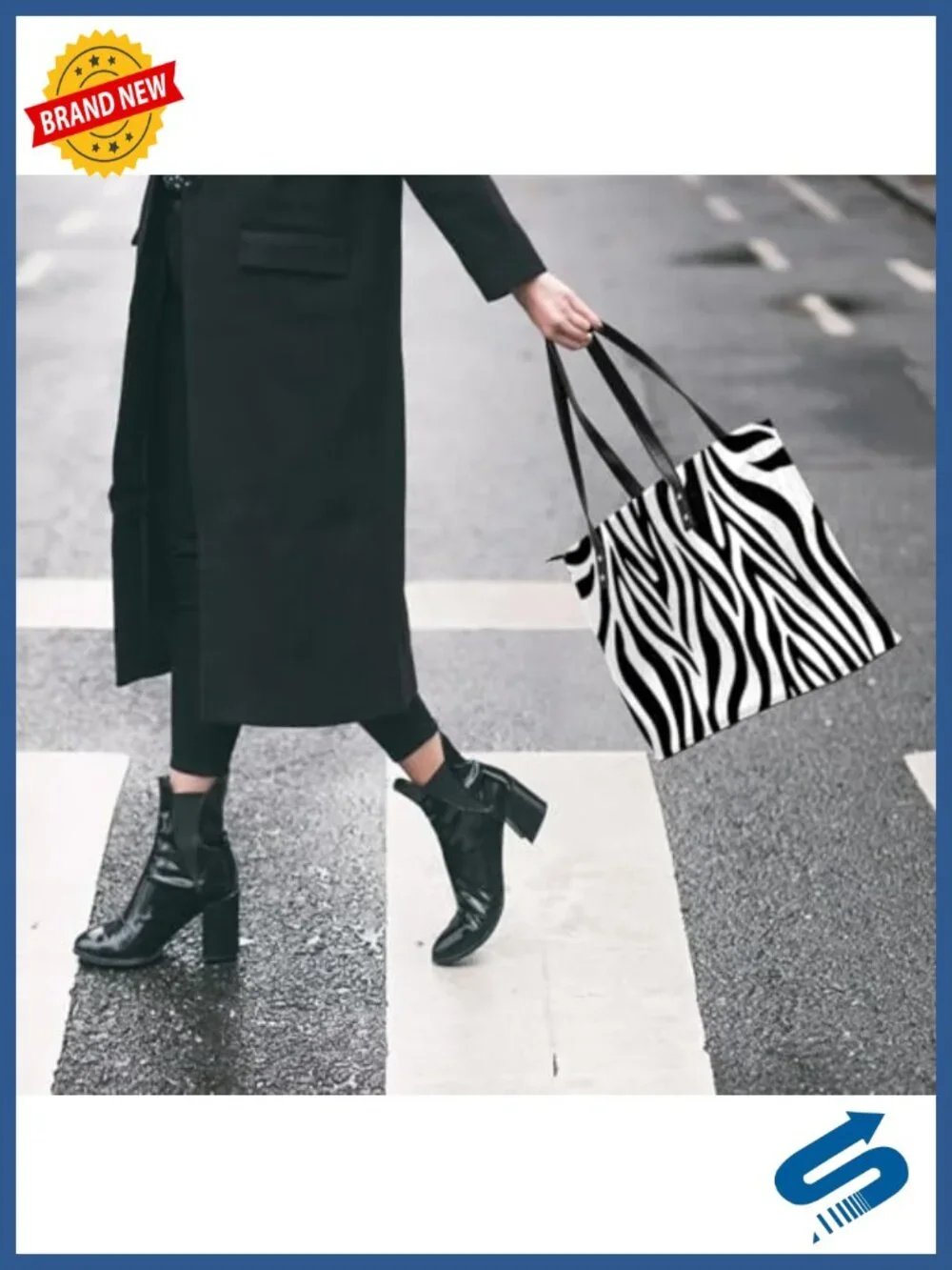 PU Leather Large Tote Bag Women Shoulder Handbag Work Travel Top Zipper